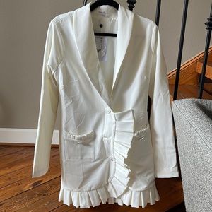 White for lovers and friends blazer dress